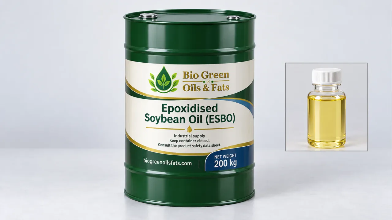 Epoxidised Soybean Oil (ESBO) – Oleochemicals product from Bio Green Oils and Fats