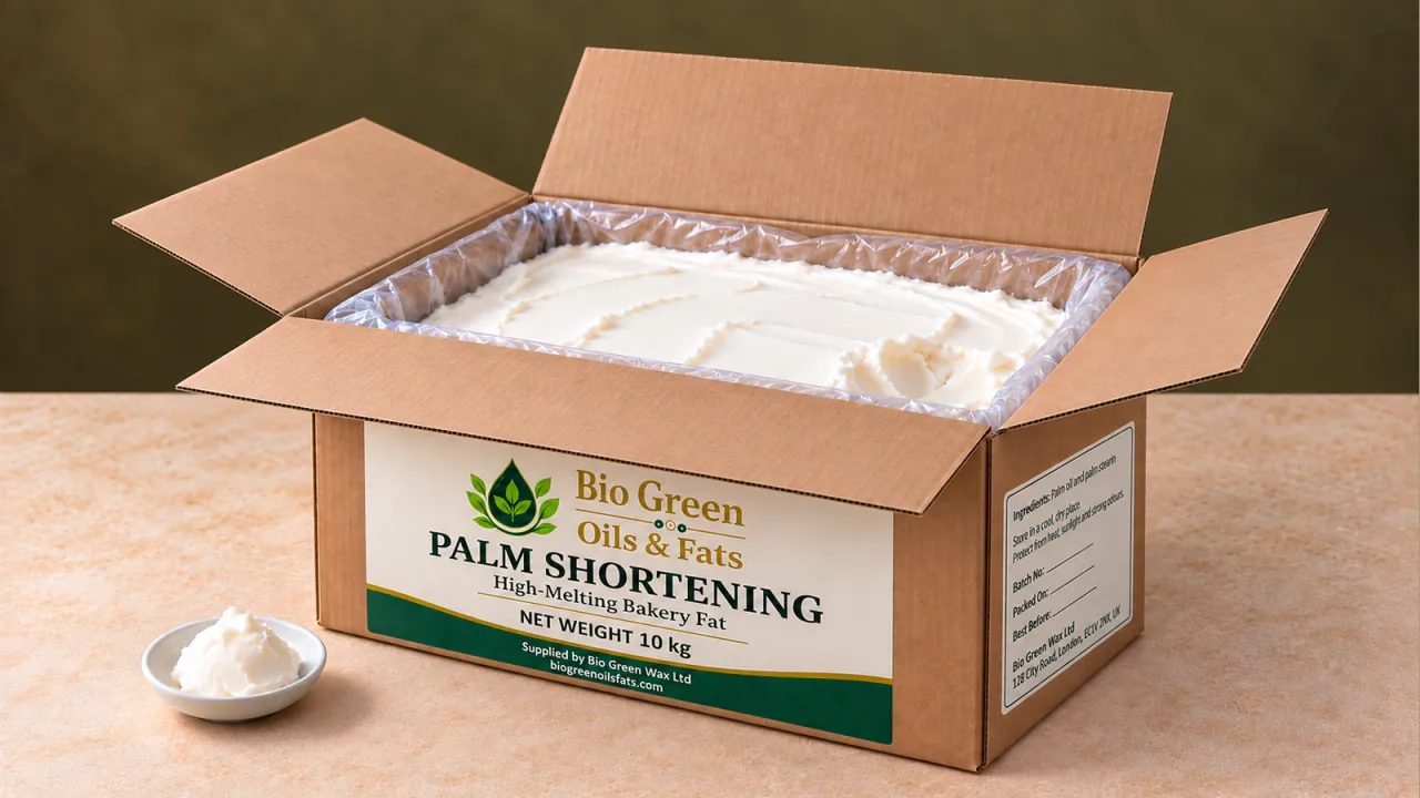 High-Melting Palm Shortening – renewable feedstock product from Bio Green Oils and Fats
